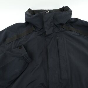 Horace Small Mens Black Winter Coat  Puffer Jacket Outerwear - Flaw Fits Like XL